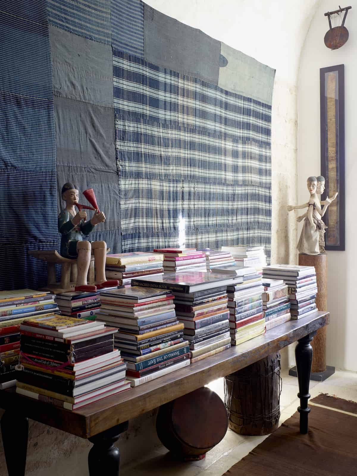 Il Convento, Puglia is home to McAlpine's 14 tonnes of books.