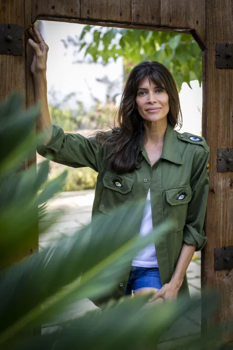 Model wears Spiritual Warrior jacket