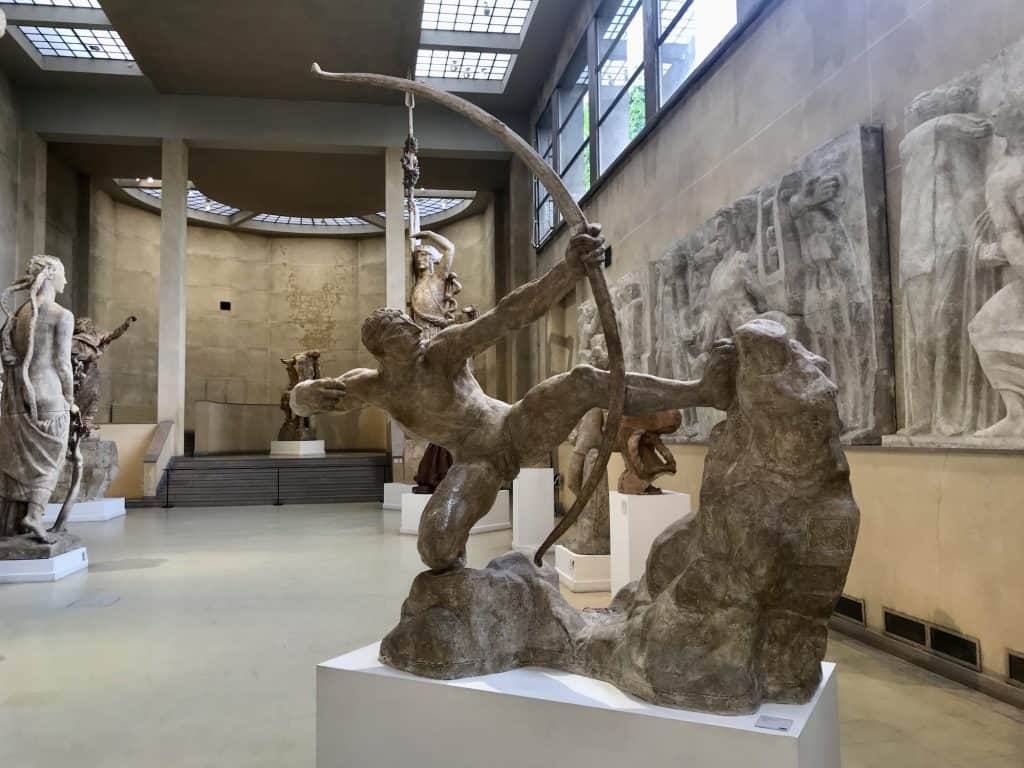 Hercules the Archer (1910) by Antoine Bourdelle in the Great Hall of Musée Bourdelle, Paris.