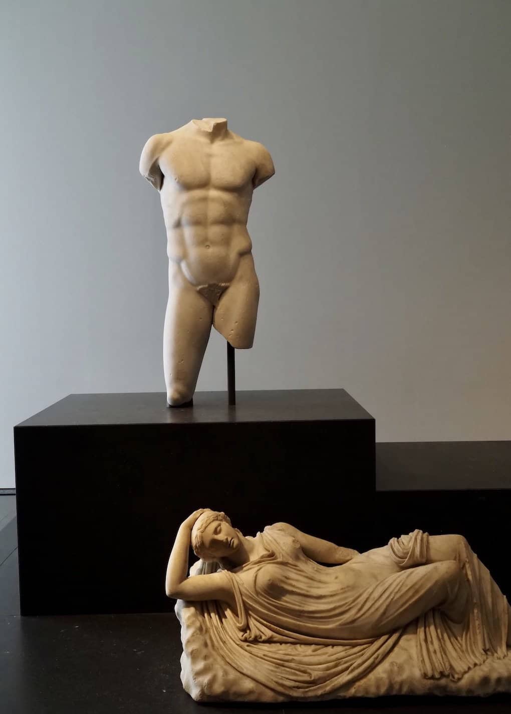 Ancient sculpture at the Louvre Abu Dhabi.