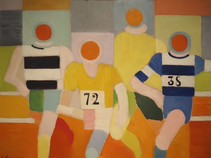 The Runners (1930) by Robert Delaunay, Louvre Abu Dhabi.