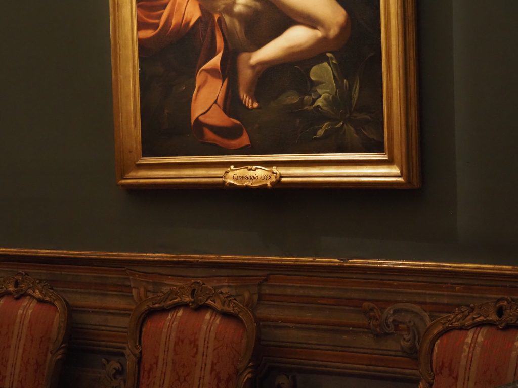 Caravaggio at the Galleria Doria Pamphilj, Rome.