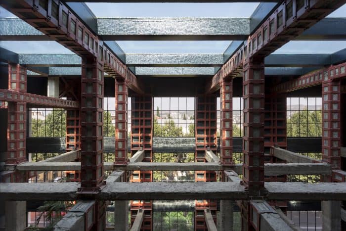 The glamorous Stamba Hotel in Tbilisi was once a Soviet printing house.