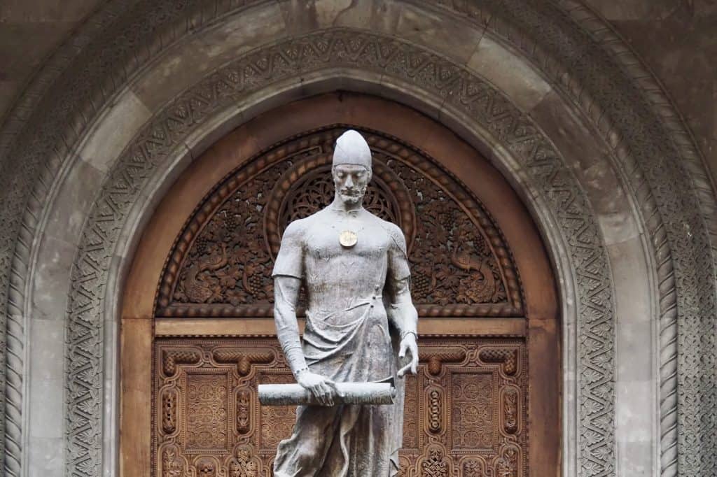 Tbilisi Statue of the medieval Georgian poet, Shota Rustaveli.