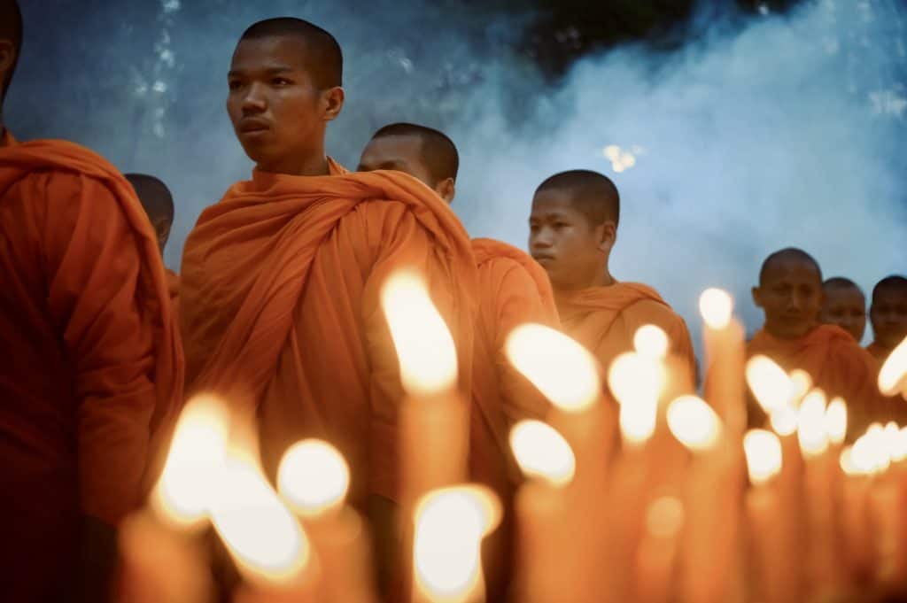 Meak Bochea, Jaya House. Meak Bochea, one of the most important days of the Cambodian Buddhist calendar.