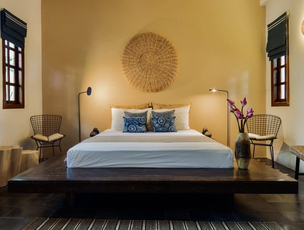 Rambutan Bedroom of a Deluxe Rooftop Terrace at Rambutan, Siem Reap.