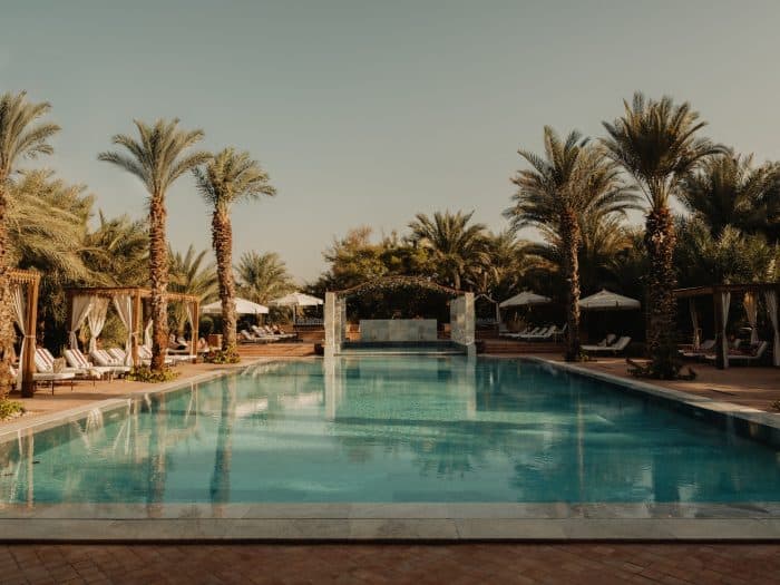 Main pool, Al Moudira Hotel, Luxor.