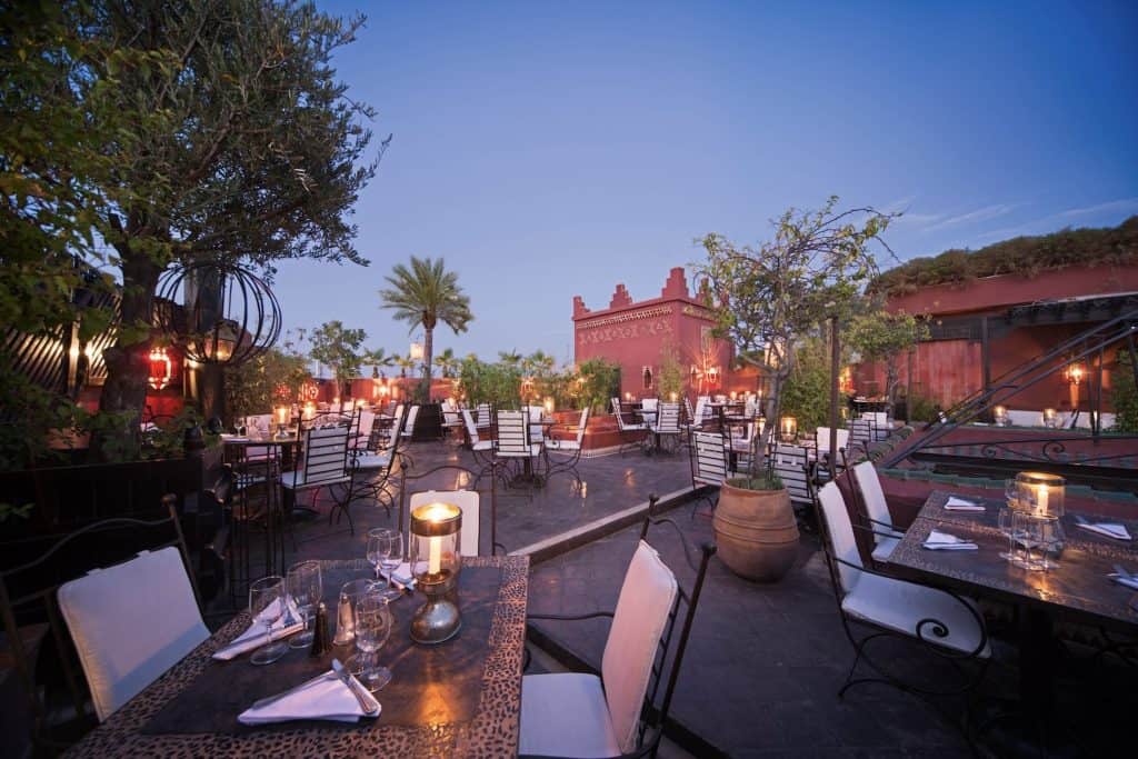 Le Foundouk has one of the most romantic roof terraces in Marrakech.