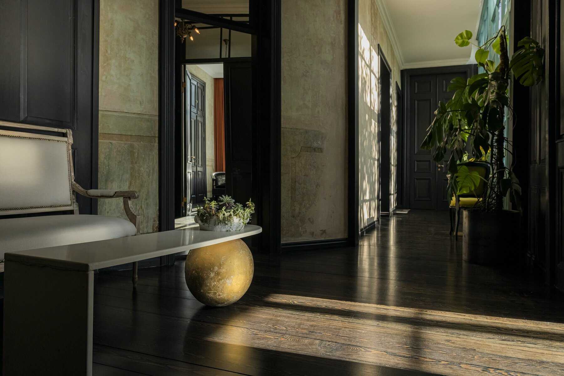 Lobby area, Unfound Door boutique hotel Tbilisi.