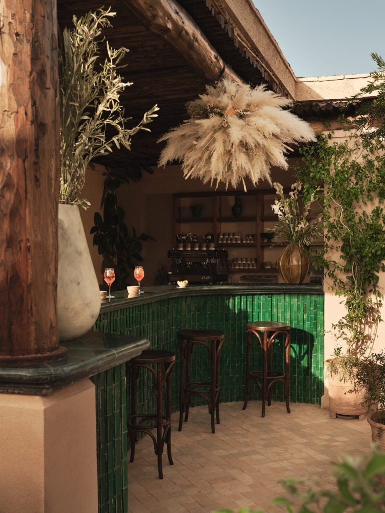 Rooftop bar, IZZA Marrakech.