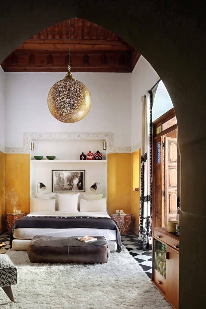 Small guest room, El Fenn Marrakech.