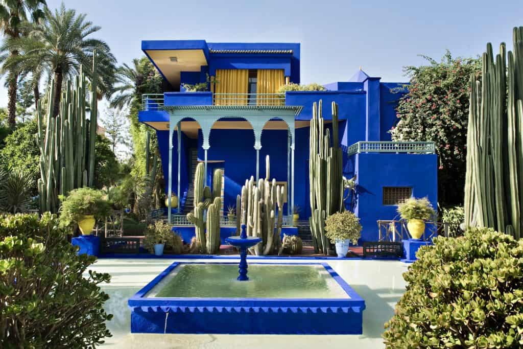 Jardin Majorelle, the Majorelle Garden in Marrakech, former home of Yves Saint Laurent and Pierre Bergé.