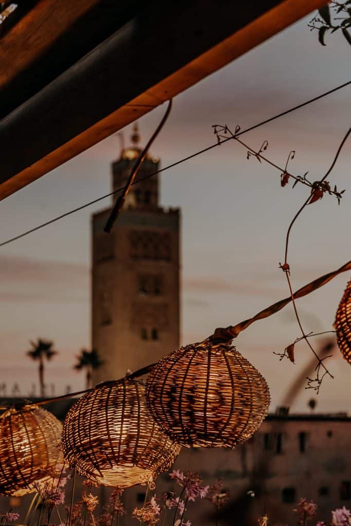 Kabana rooftop bar Marrakech.
