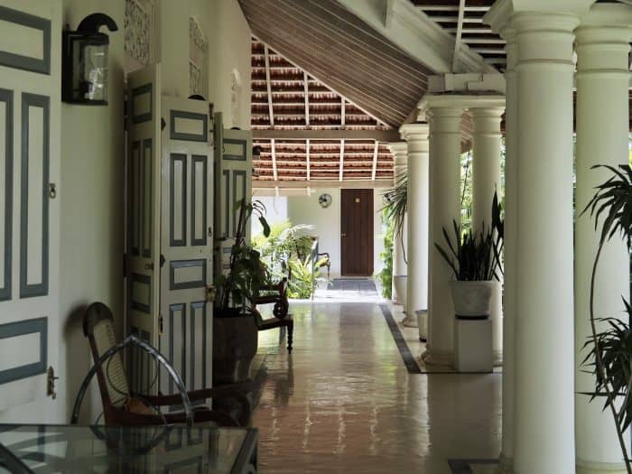 Veranda, The Sun House boutique hotel, Galle Sri Lanka.
