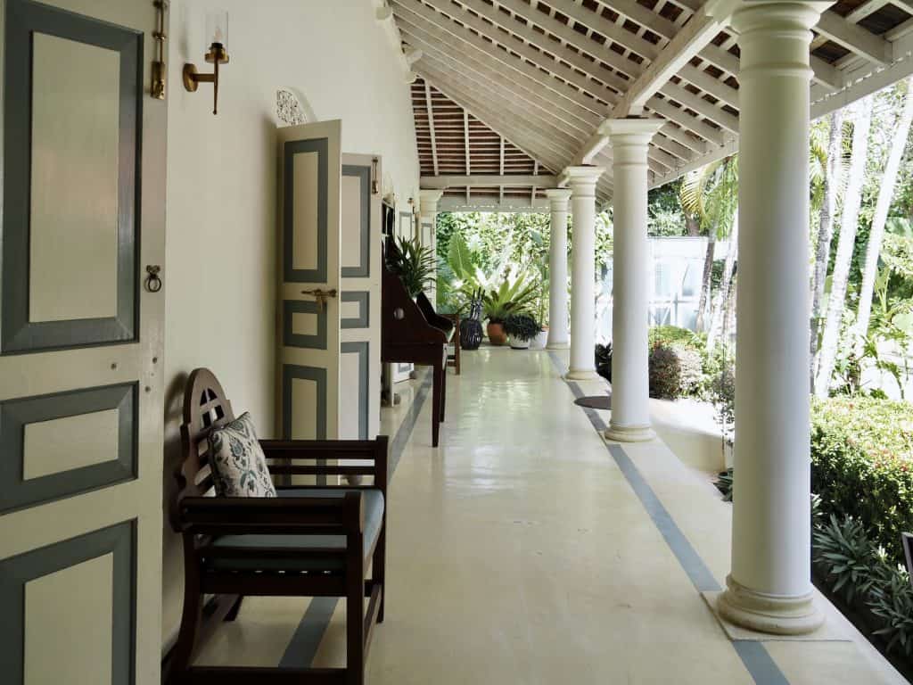 Veranda, The Sun House Galle, Sri Lanka.