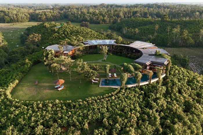 Aerial view, Trebartha East:The Roundhouse, Sri Lanka.