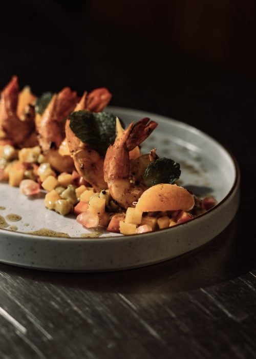 The menu at Trebartha East:The Roundhouse features a mix of Sri Lankan, Asian and Mediterranean cuisine.