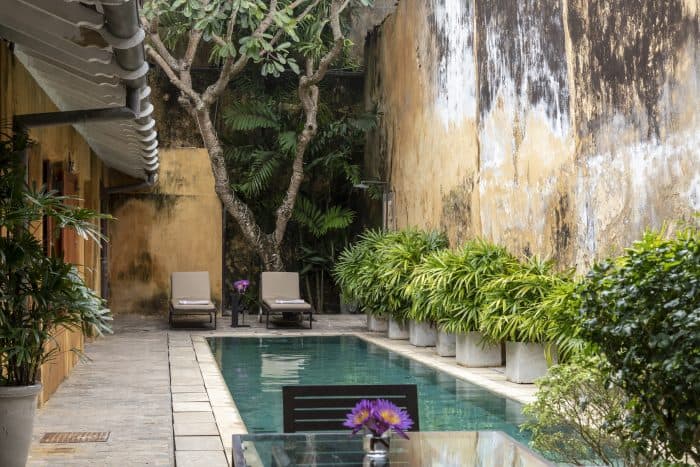 Courtyard swimming pool, Fort Printers Galle.