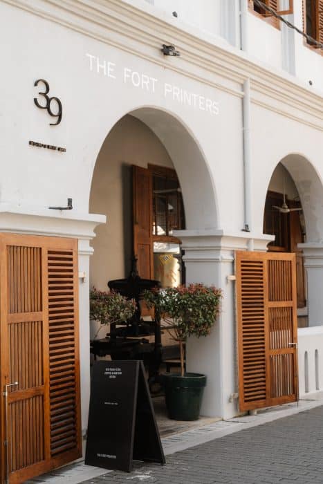 Entrance on Pedlar Street, Fort Printers hotel Galle