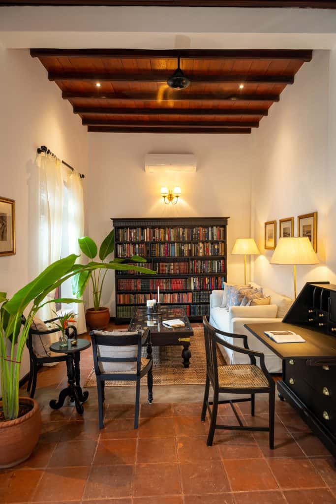 Living room, Writer's Lodge by Ishq, Galle Fort Sri Lanka.