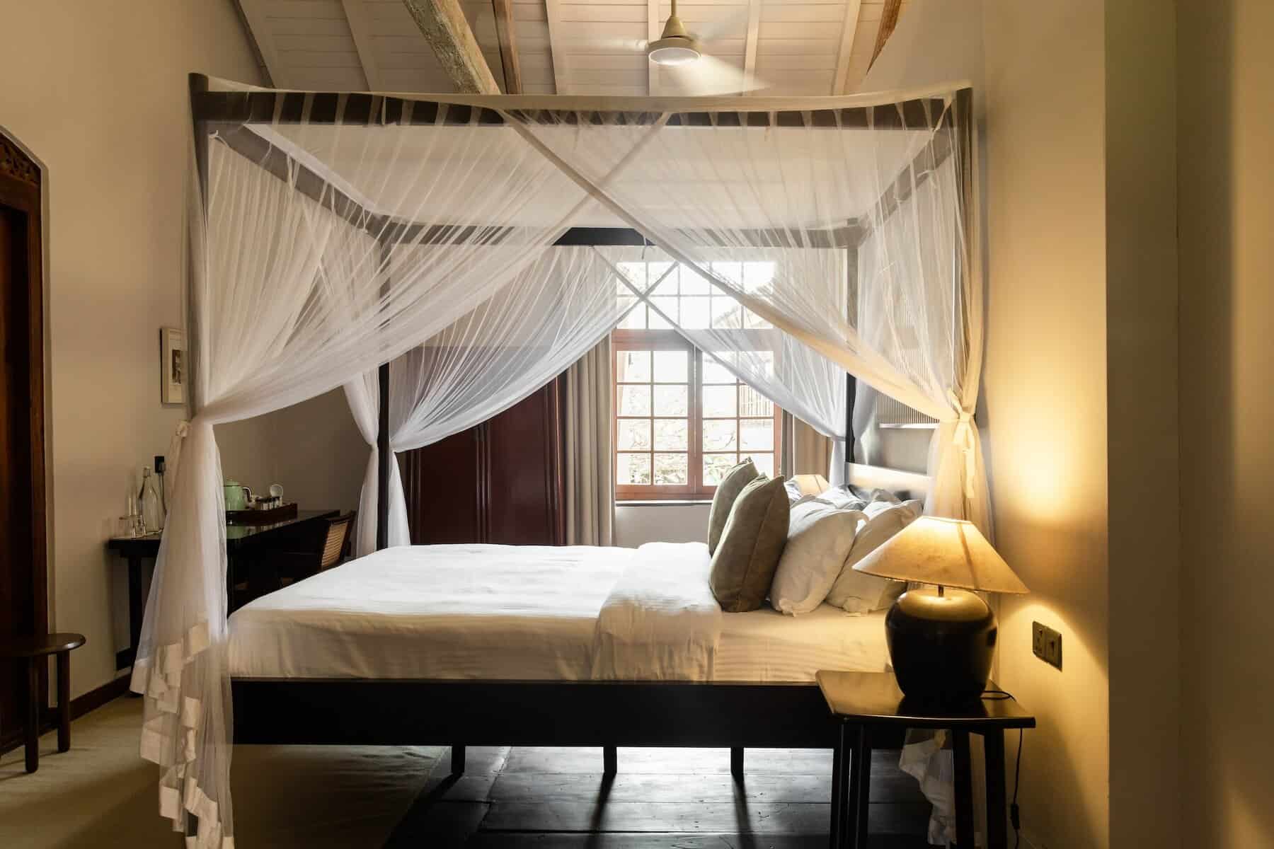 A guest room in the Heritage Wing, The Fort Printers, Galle.