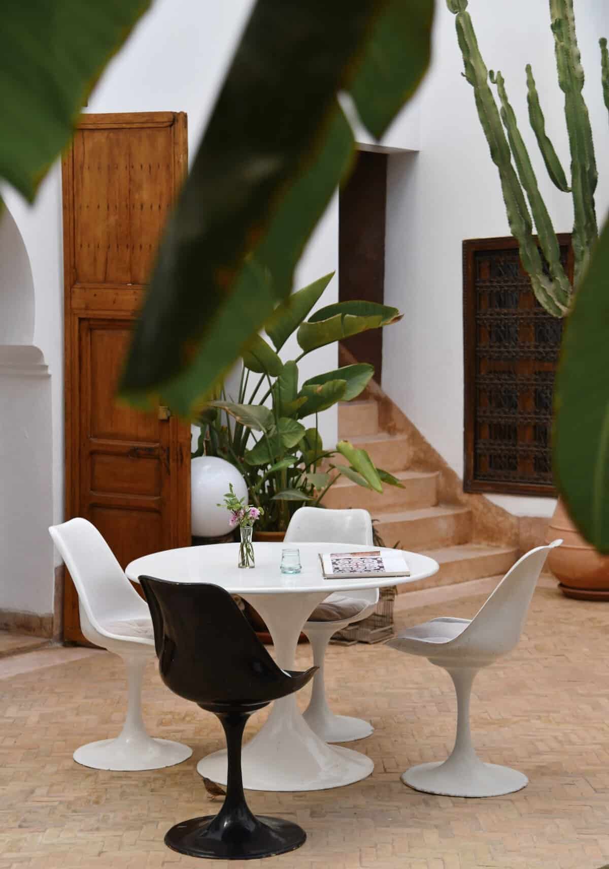 Riad UP. Courtyard, Riad UP, boutique hotel, Marrakech, Morocco.