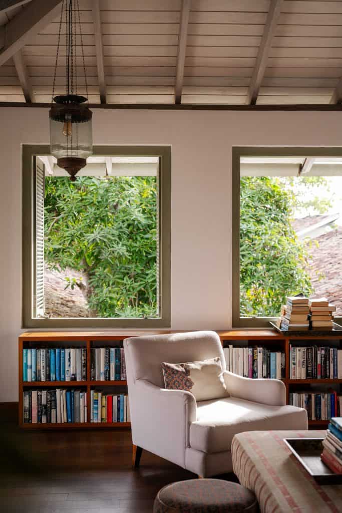 Library, Fort Bazaar boutique hotel, Galle Fort, Sri Lanka.