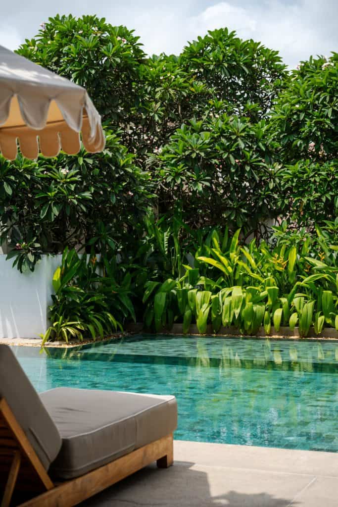 Swimming pool, Fort Bazaar boutique hotel, Galle Fort, Sri Lanka.