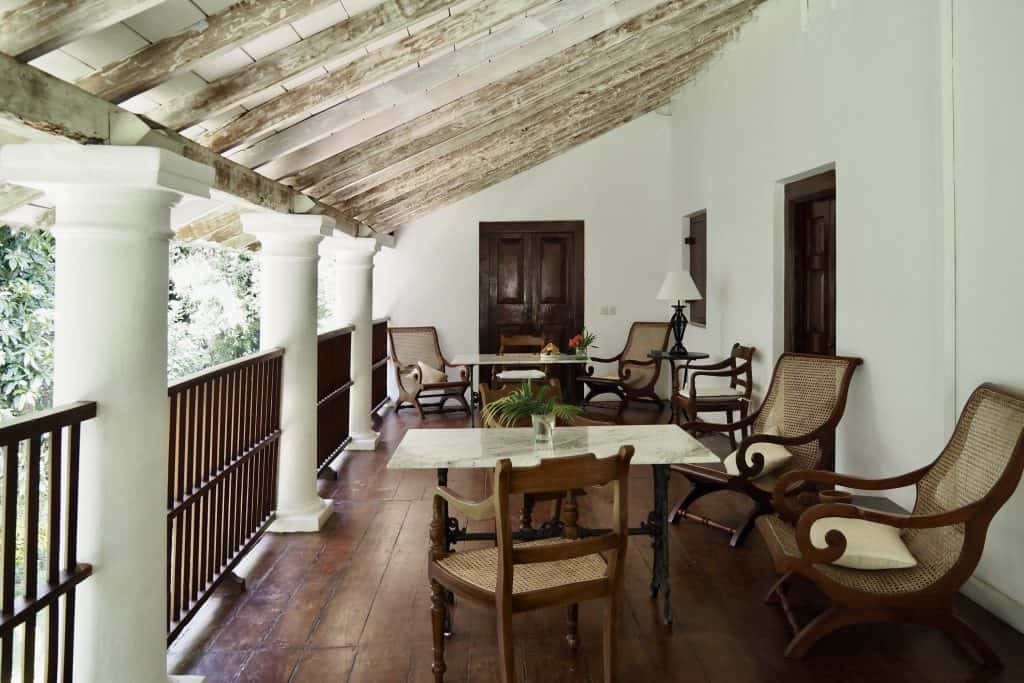 Adigar's Manor A corner of the veranda, Adigar's Manor, Kandy, Sri Lanka.