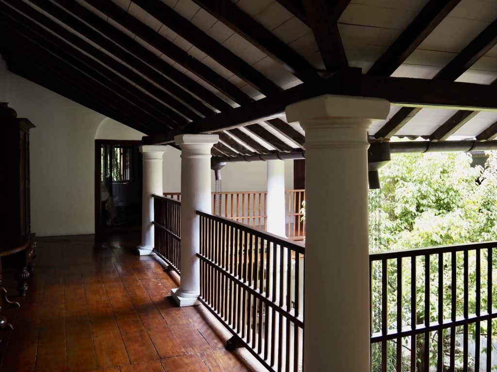 Adigar's Manor The loggia, Adigar's Manor boutique hotel, Kandy, Sri Lanka.