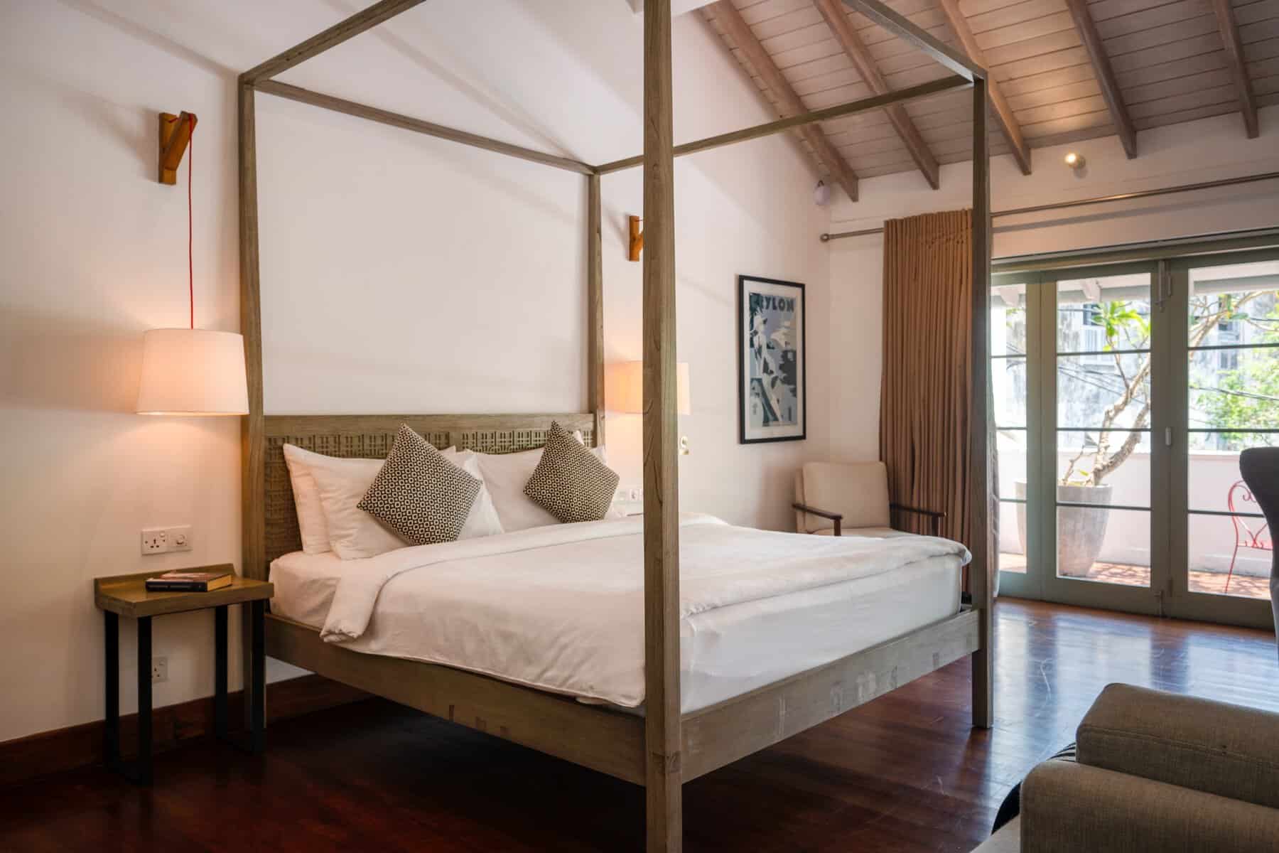 Bedroom, Fort Bazaar boutique hotel, Galle Fort, Sri Lanka.
