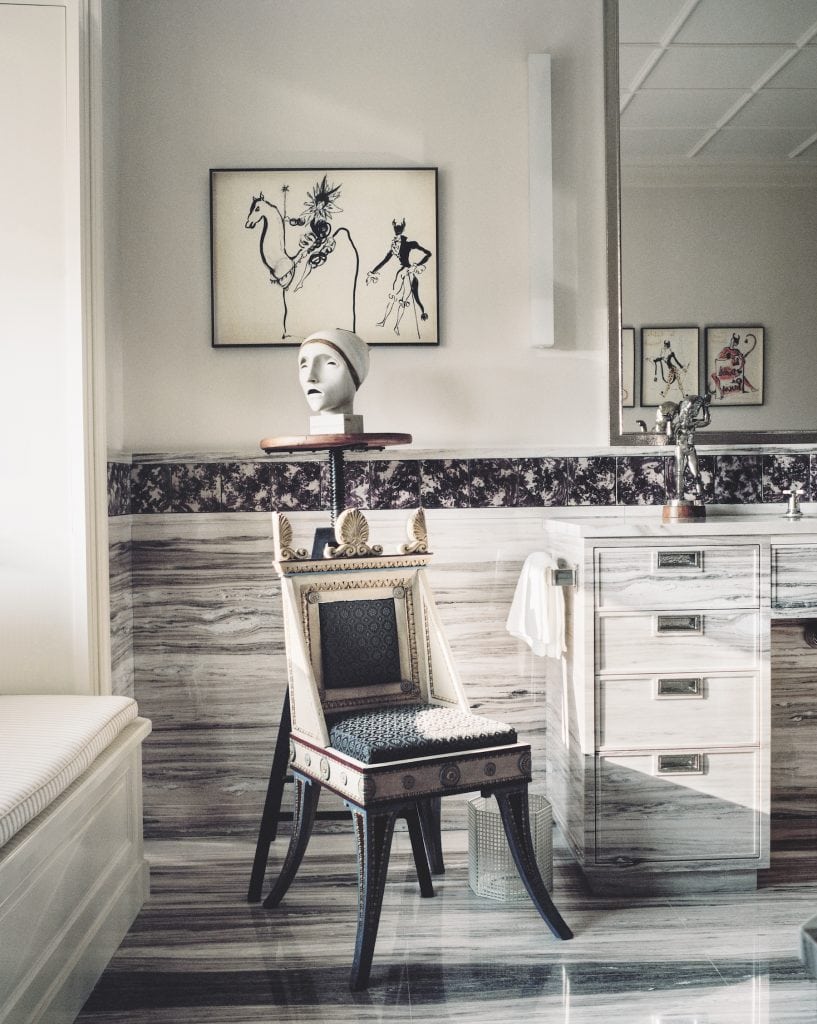 Jacques Grange. Interior by Jacque Grange with works by Matt Wilt and Yves Saint Laurent