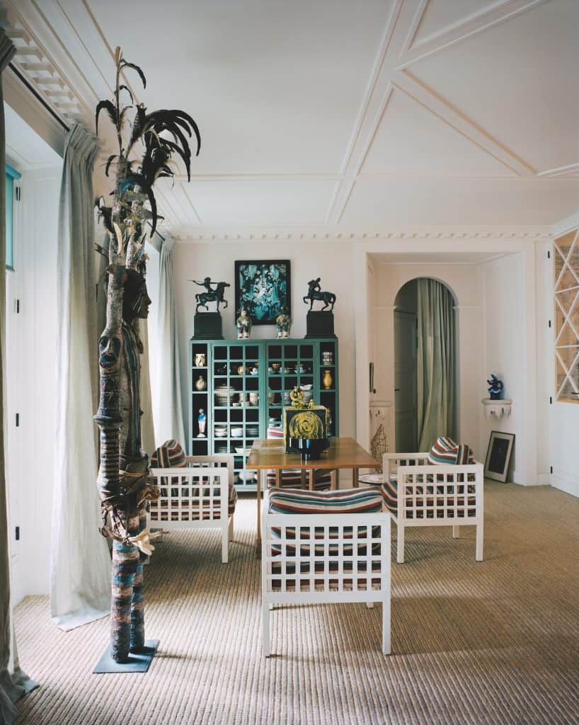 Jacques Grange. The Paris home of Pierre Passebon designed by Jacques Grange, with pieces by Paul Poiret, Jean-Michel Frank and Matthew Barney.