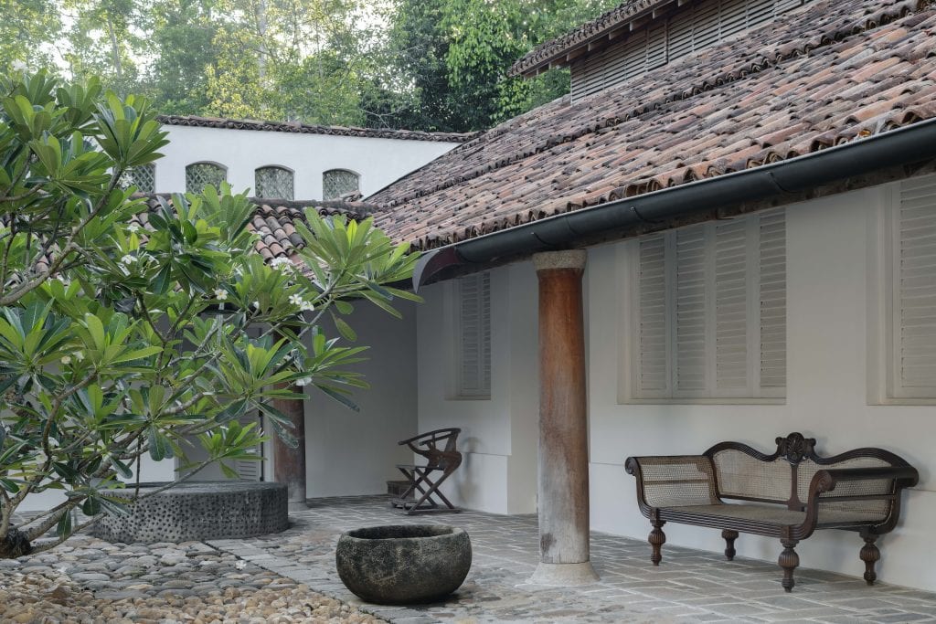 Lunuganga. No. 5, the Ena de Silva house, reconstructed brick by brick at Geoffrey Bawa's Lunuganga.