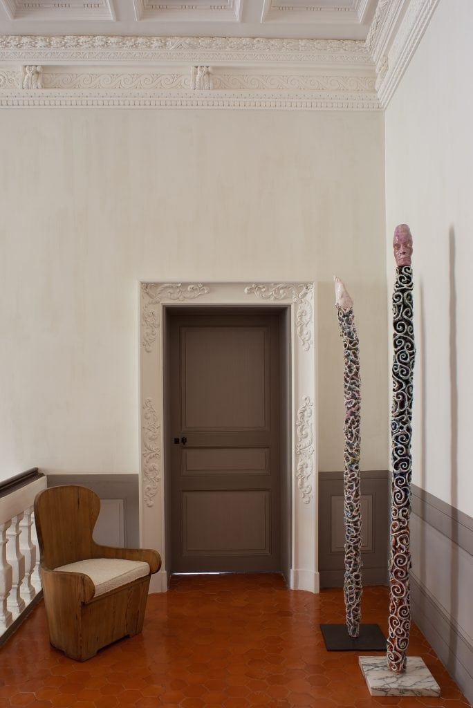 Axel Einar Hjorth. Provence interior by Pierre Yovanovitch featuring a cabin chair by Axel Einar Hjorth.