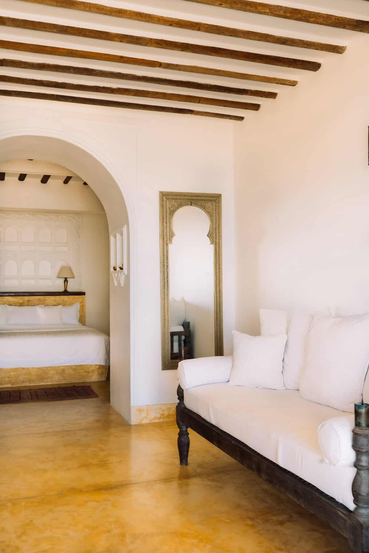 On Houses Welligama. Zidaca niches in a bedroom at On Houses Weligama in Sri Lanka recall Swahili architecture in Lamu.